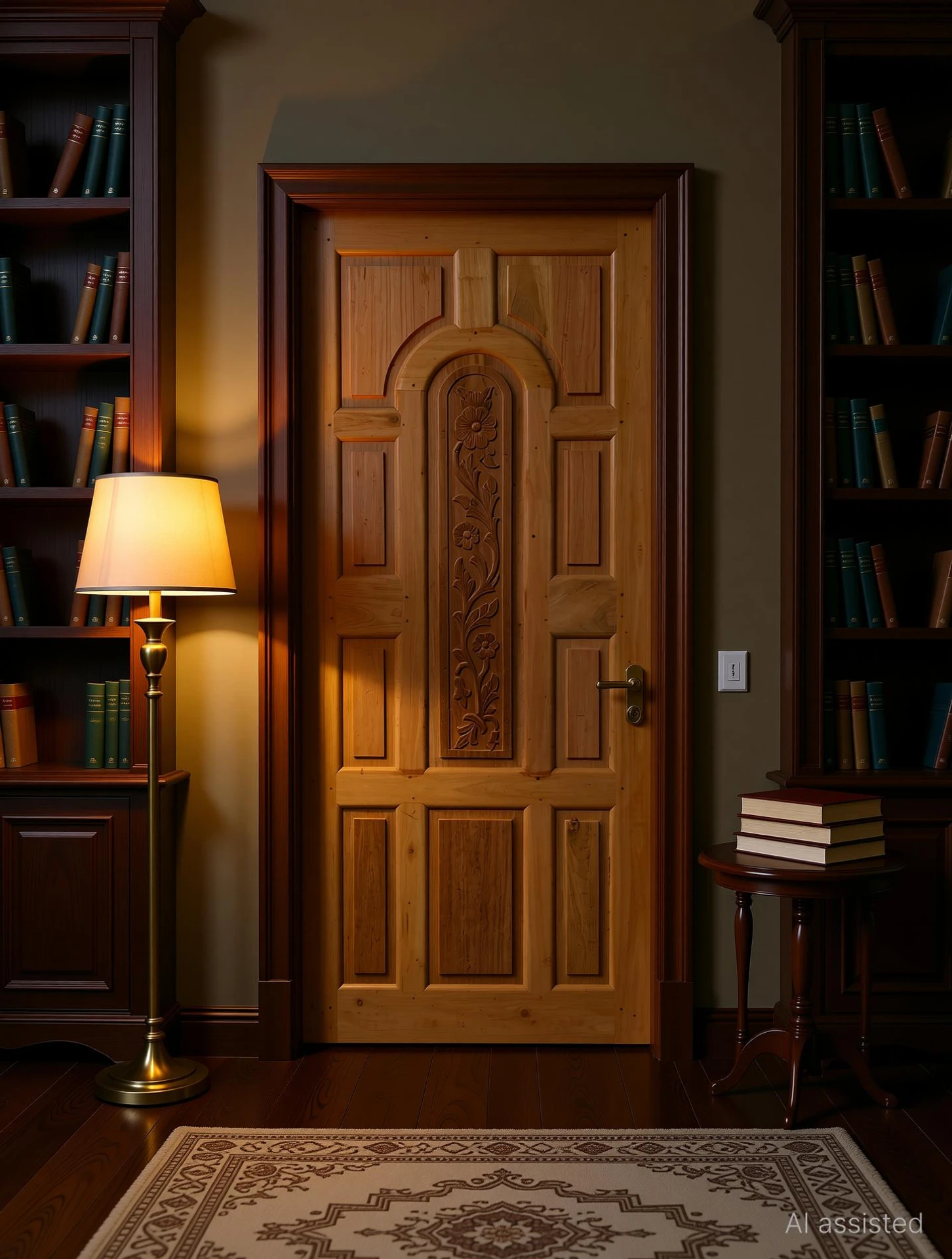 MAHOGANY WOODEN DOOR