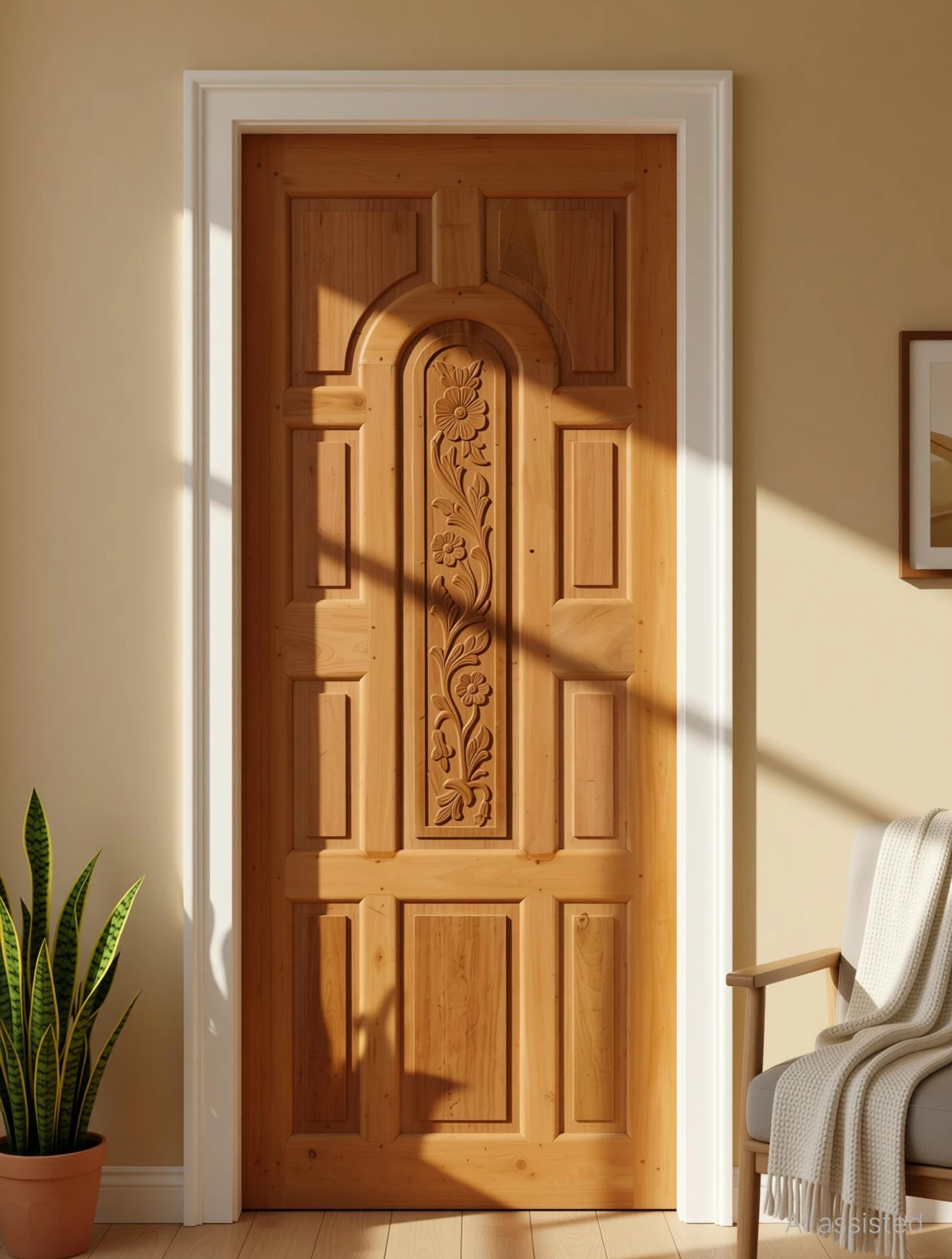 MAHOGANY WOODEN DOOR