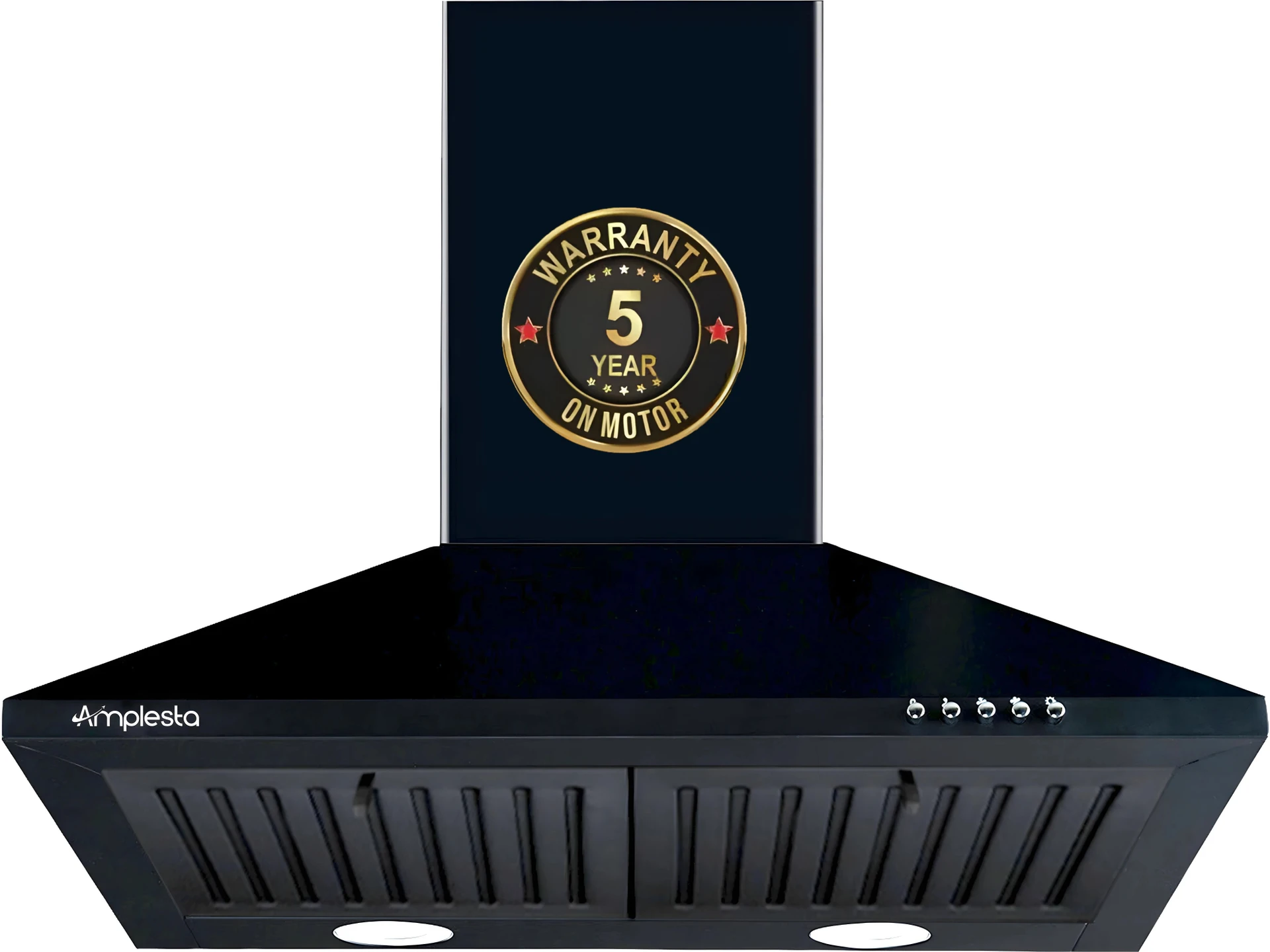 Amplesta EcoFlow 60cm Pyramid Kitchen chimney, 1150 CMH, Baffle Filter