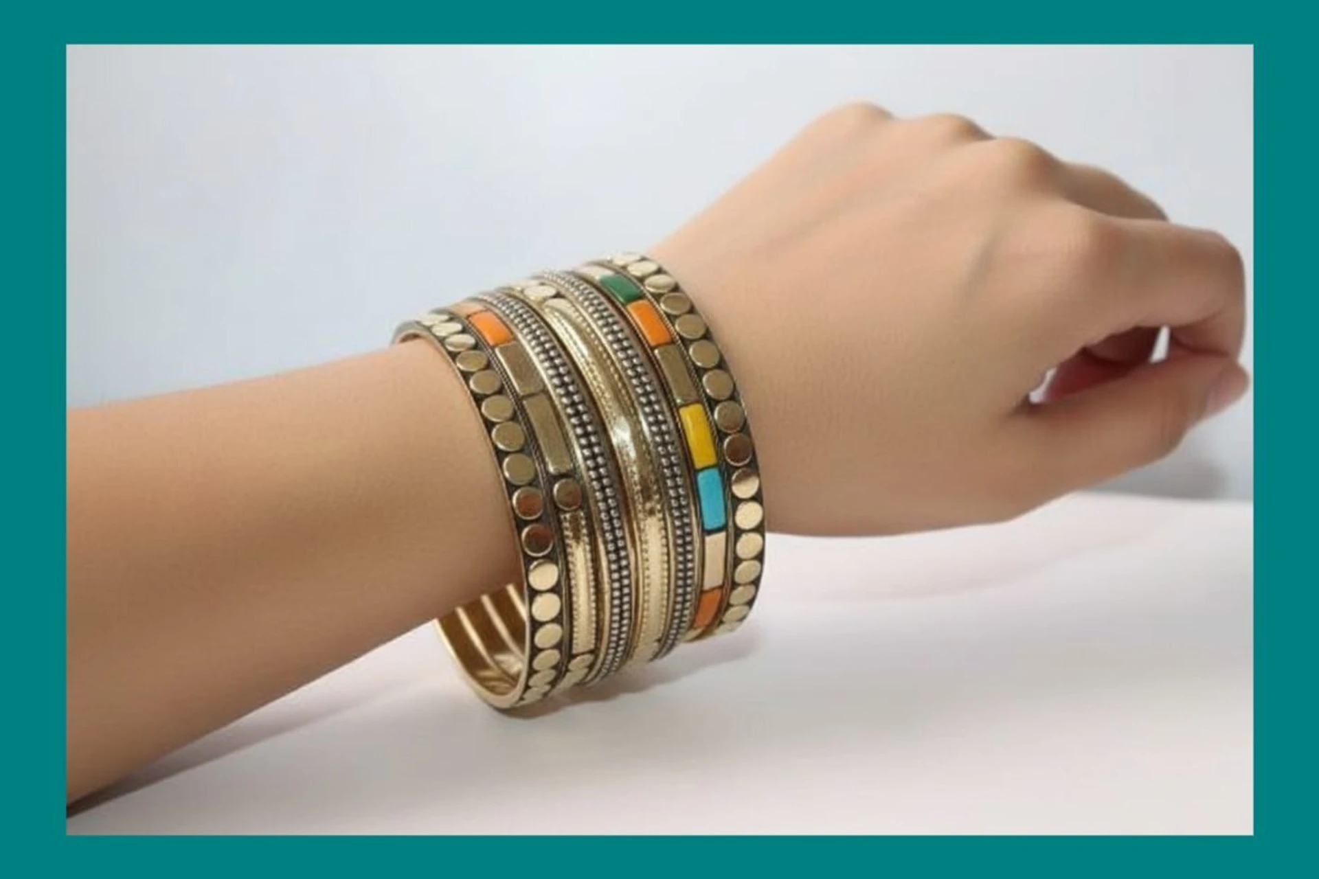 TULSI TRENDS Alloy Silver Bangle Set