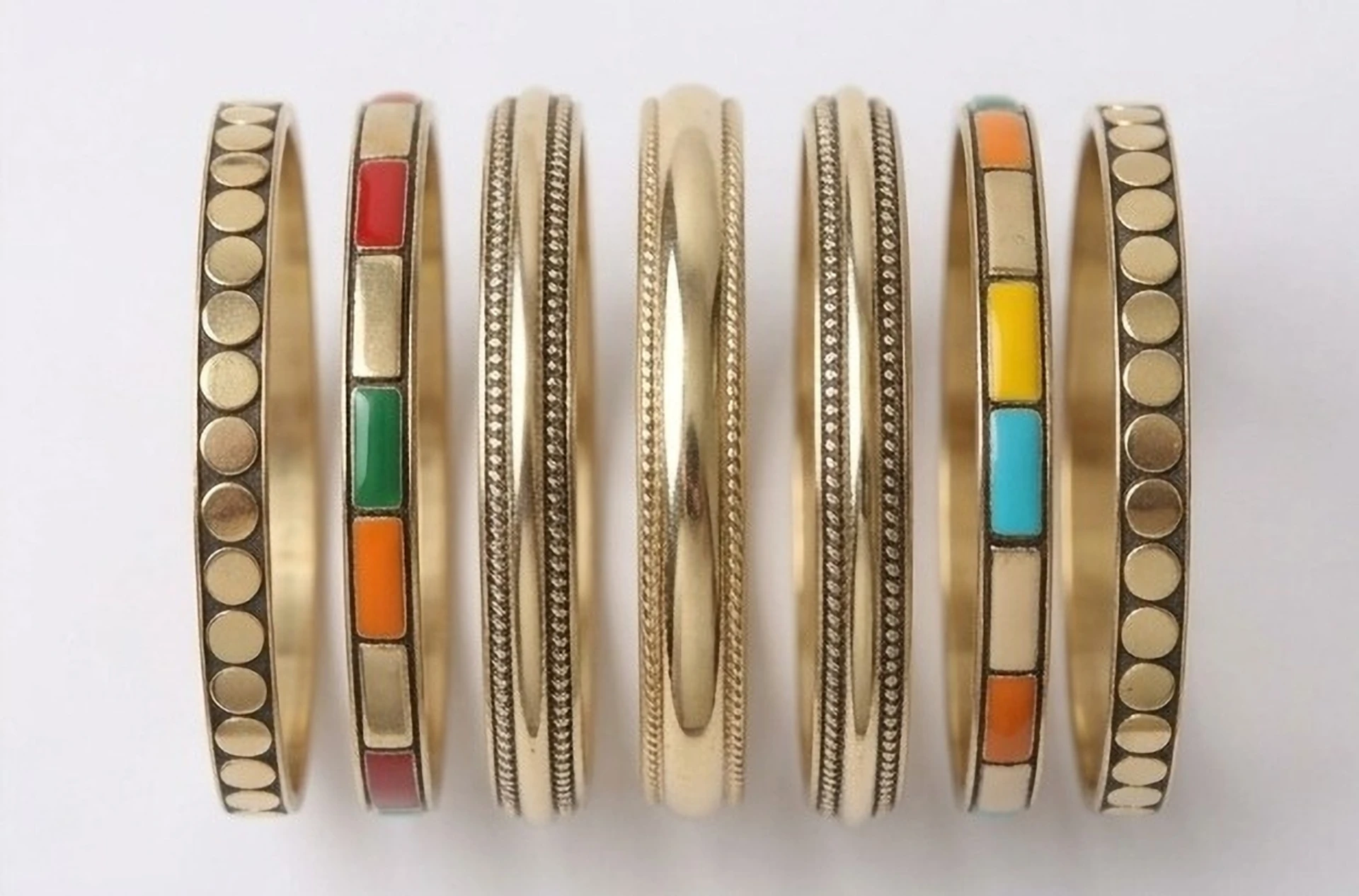 TULSI TRENDS Alloy Silver Bangle Set