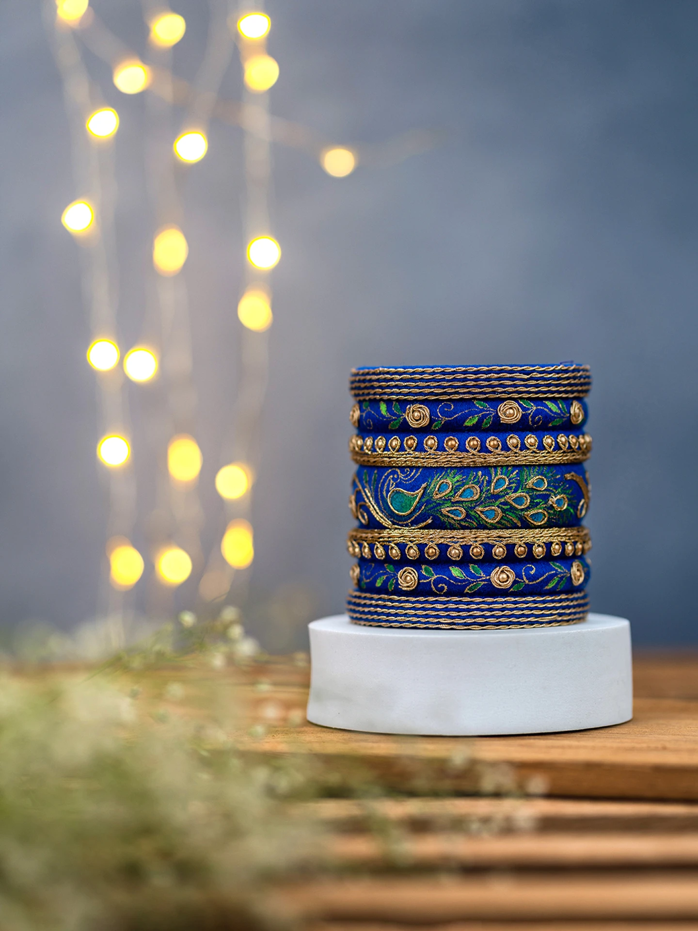 CRAFT Fabric Beads Bangle Set