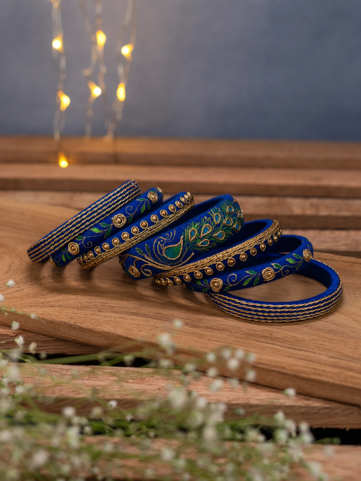 CRAFT Fabric Beads Bangle Set