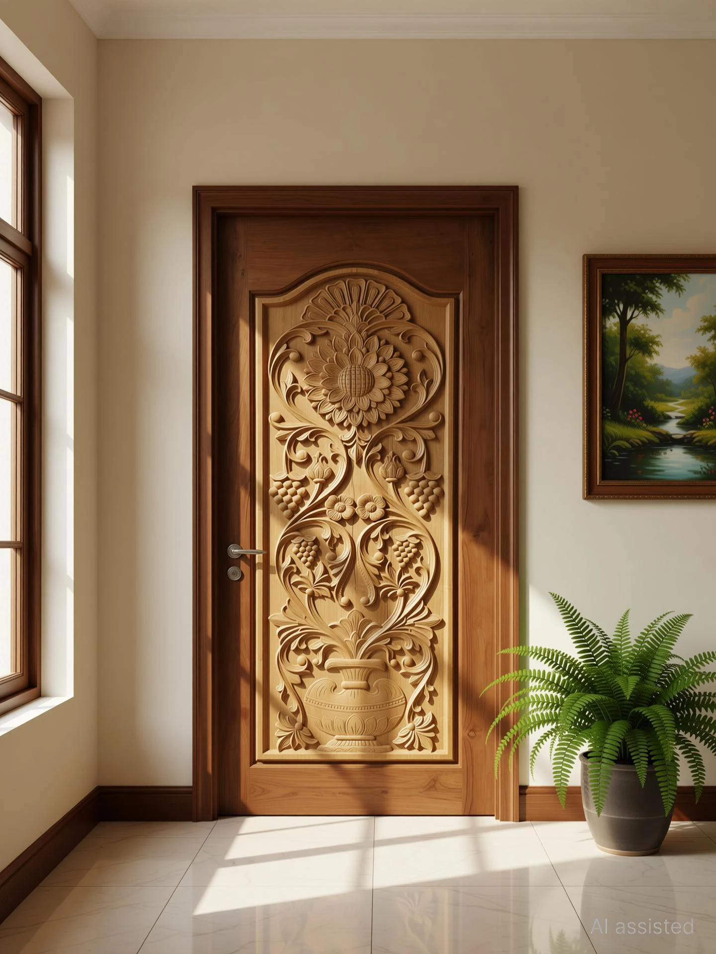 1 Panel akashmoni Door Interior Door