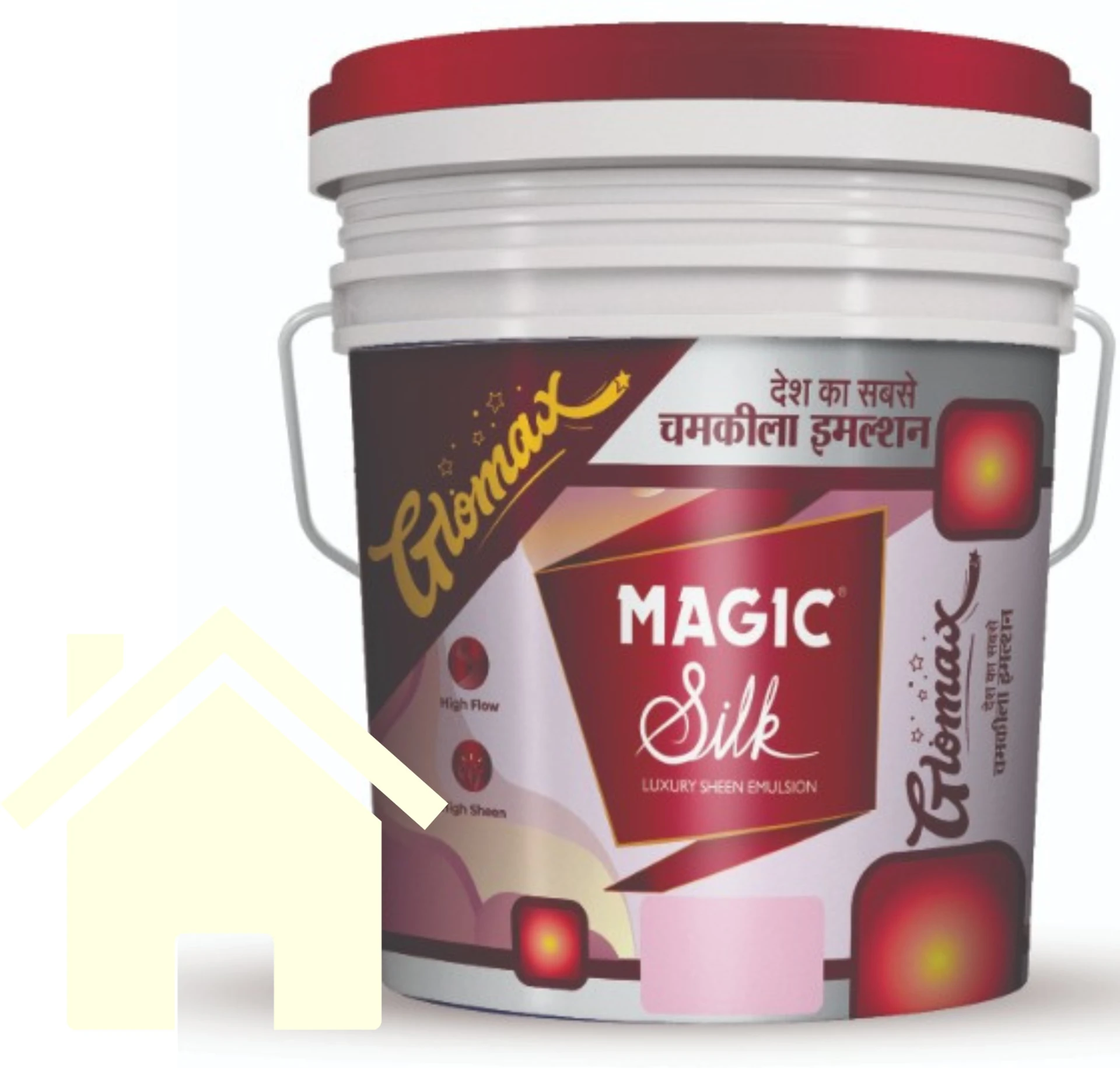Magic Paints Silk Glomax Hi-Sheen Luxury Interior Emulsion Wall Paint