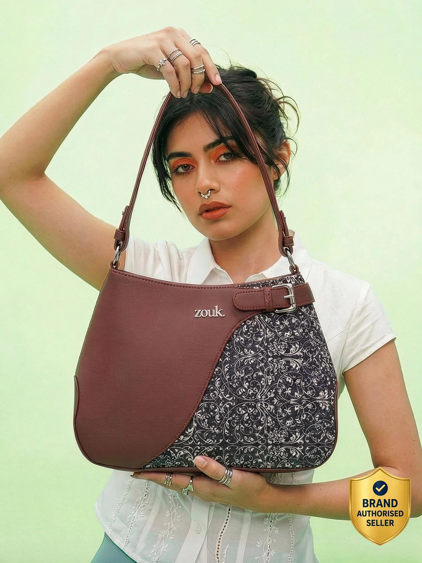 ZOUK Women Black Handbag