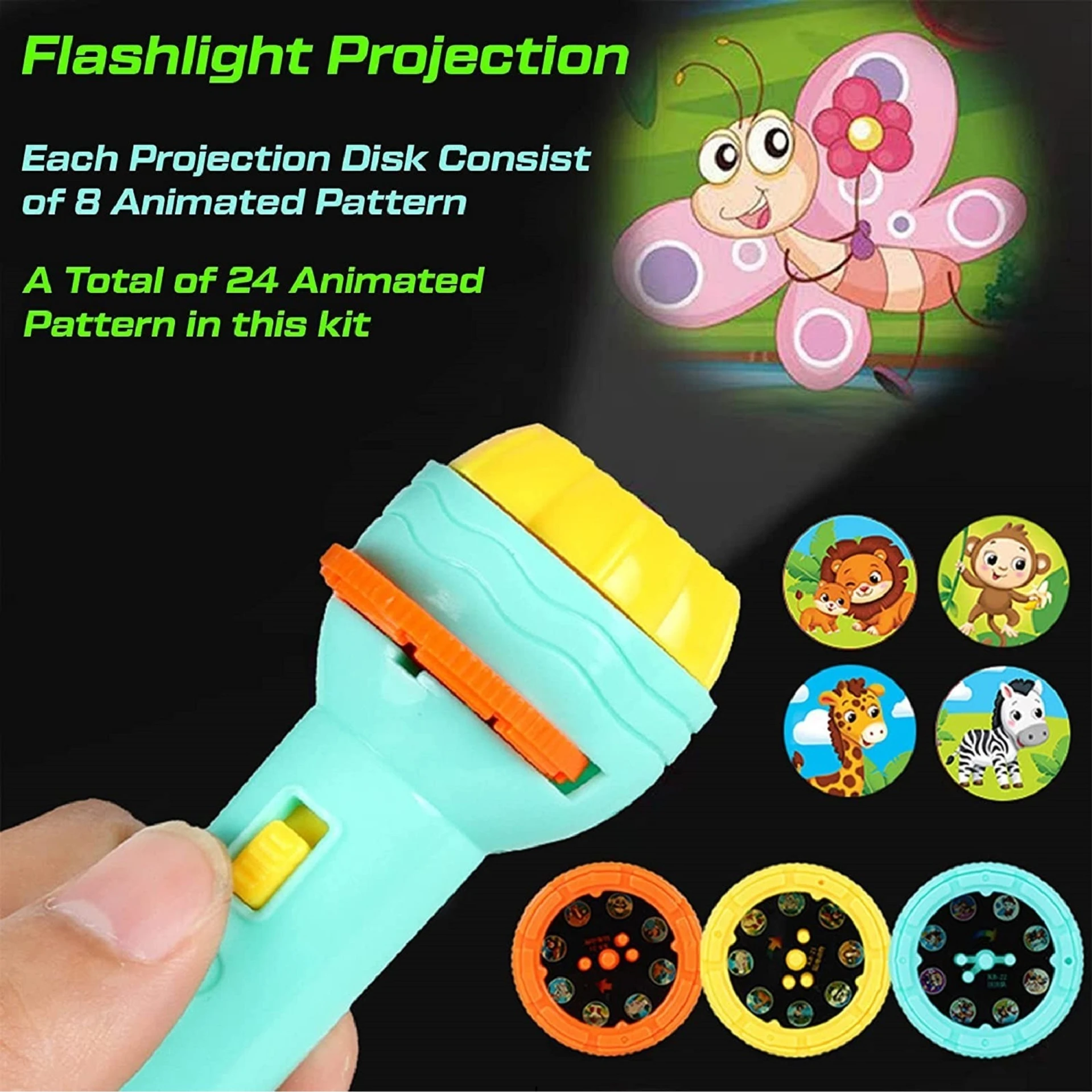 OPINA Projector Flashlight Torch