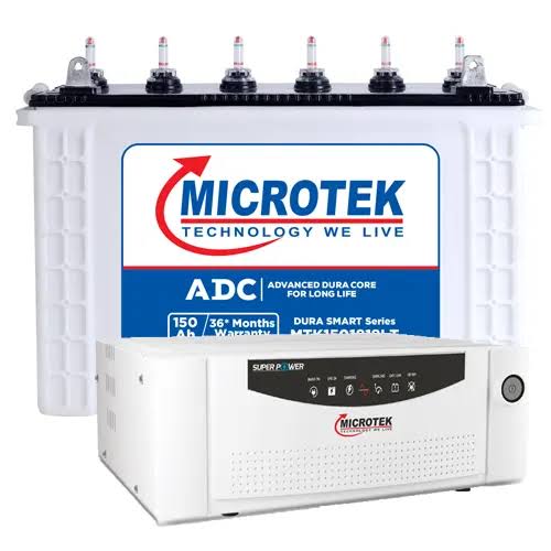 Microtek Inverter battery Combo