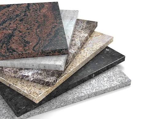 Natural stone tiles Marble granite samples palette