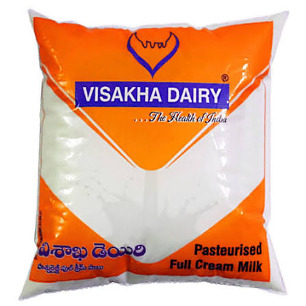 Visakha Milk Pasteurised Full Cream Milk, 500 ml
