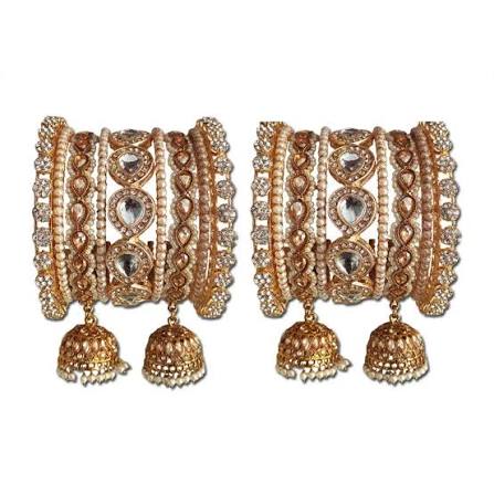 Golden Bangles Set for Women