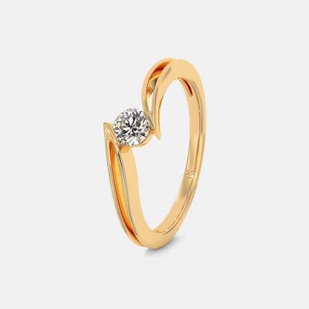 BlueStone PreSet Solitaire Ring In 18Kt Yellow Gold