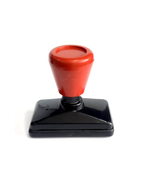 SELF INK RUBBER STAMP 34 X 68 MM