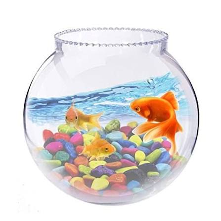 Glass Aquarium Fish Bowl, Size: 4 Inch,
