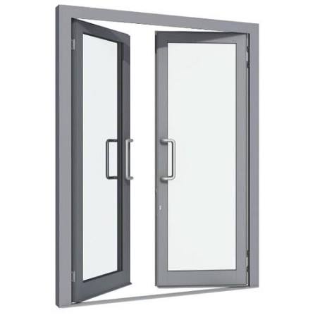 Vedanta Double Door Aluminium Doors and Windows Grey