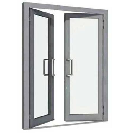 Buy Impresa Double Door Aluminium Doors and Windows Grey