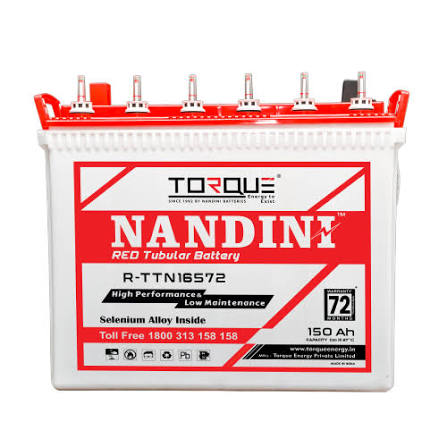 Torque Nandini Red Tubular Inverter Battery