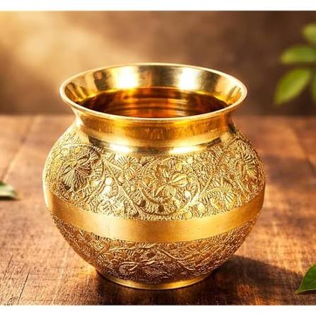 bm metal works Brass Pooja Kalash