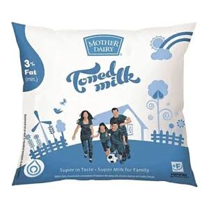 Mother Dairy Toned Milk (1 L)