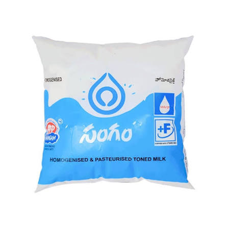 Sangam Toned Fresh Milk | Pouch 500 ml