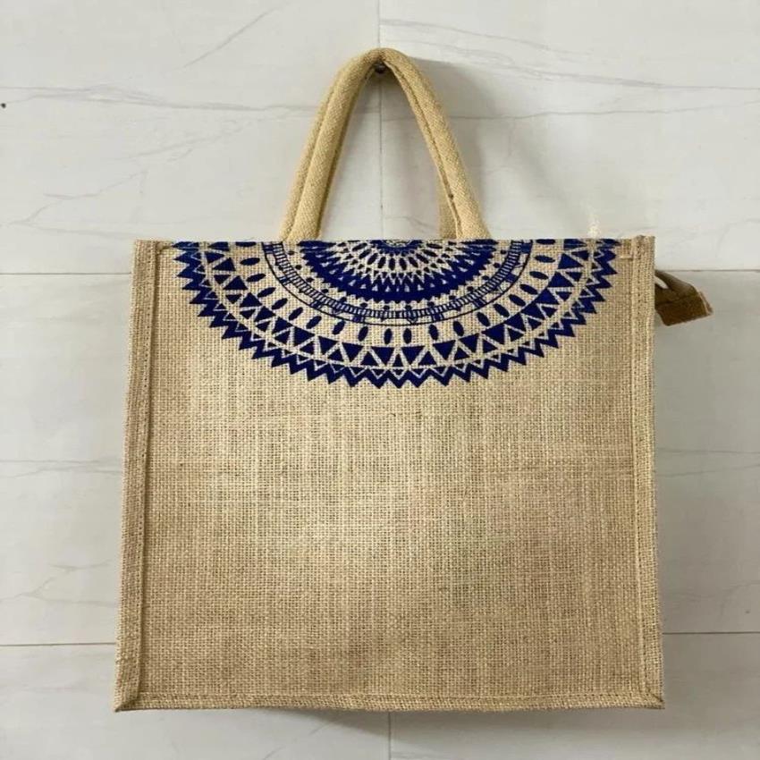 Natural Jute Bag Customized, Weight Capacity: 5 KG
