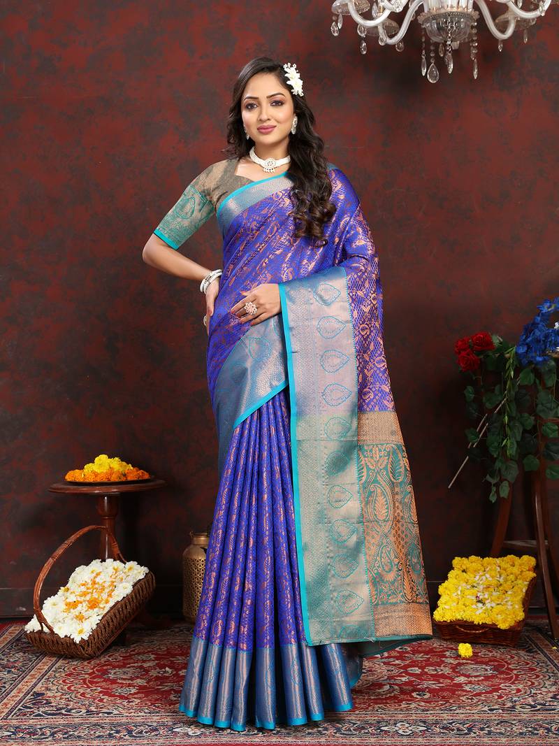 Party Wear Face Deal Designer Banarasi Silk Saree For Women