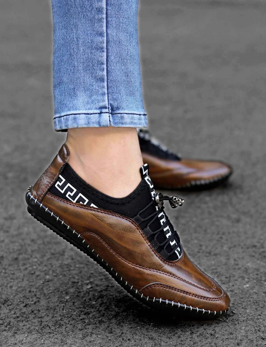 Krors Men’s Lightweight Synthetic Leather Sneakers