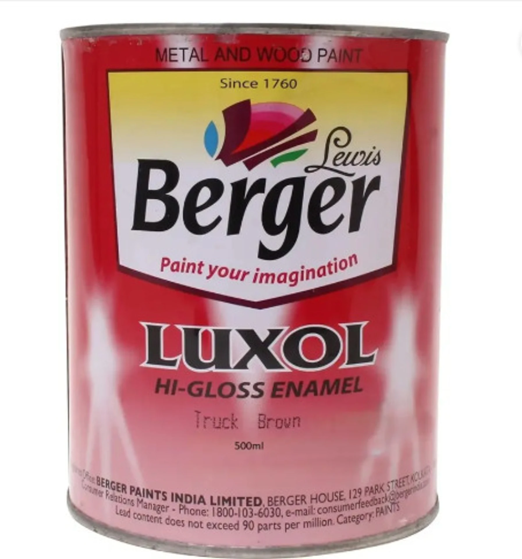 Berger Red Oxide Primer 500Ml Acrylic Primer