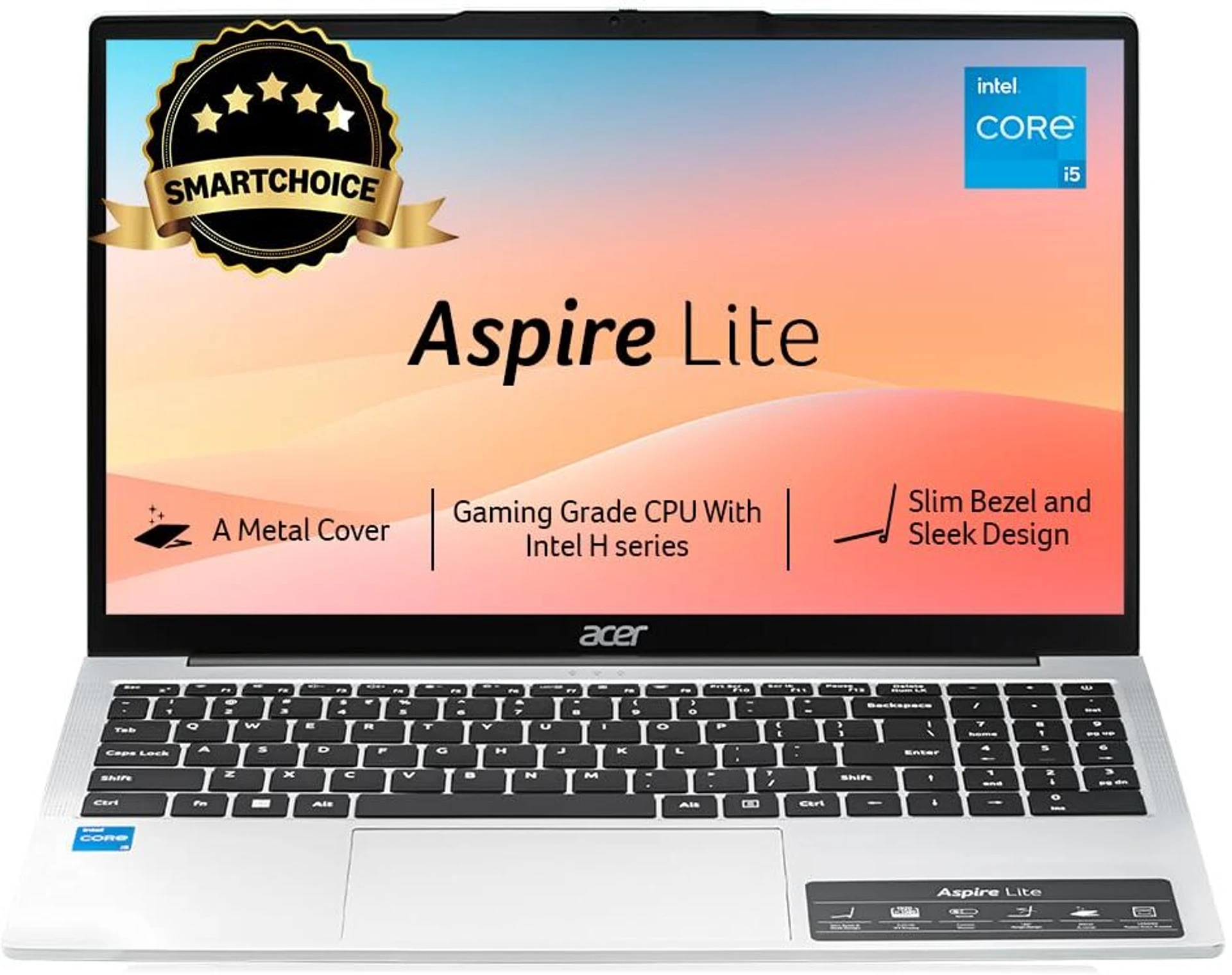 Acer Aspire Lite AL15-53 Intel Core i5 13th Gen 16GB RAM 512GB SSD 15.6-inch FHD Windows 11 Home Laptop (Steel Grey)