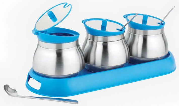 Prabha Steel Pickle Container Set
