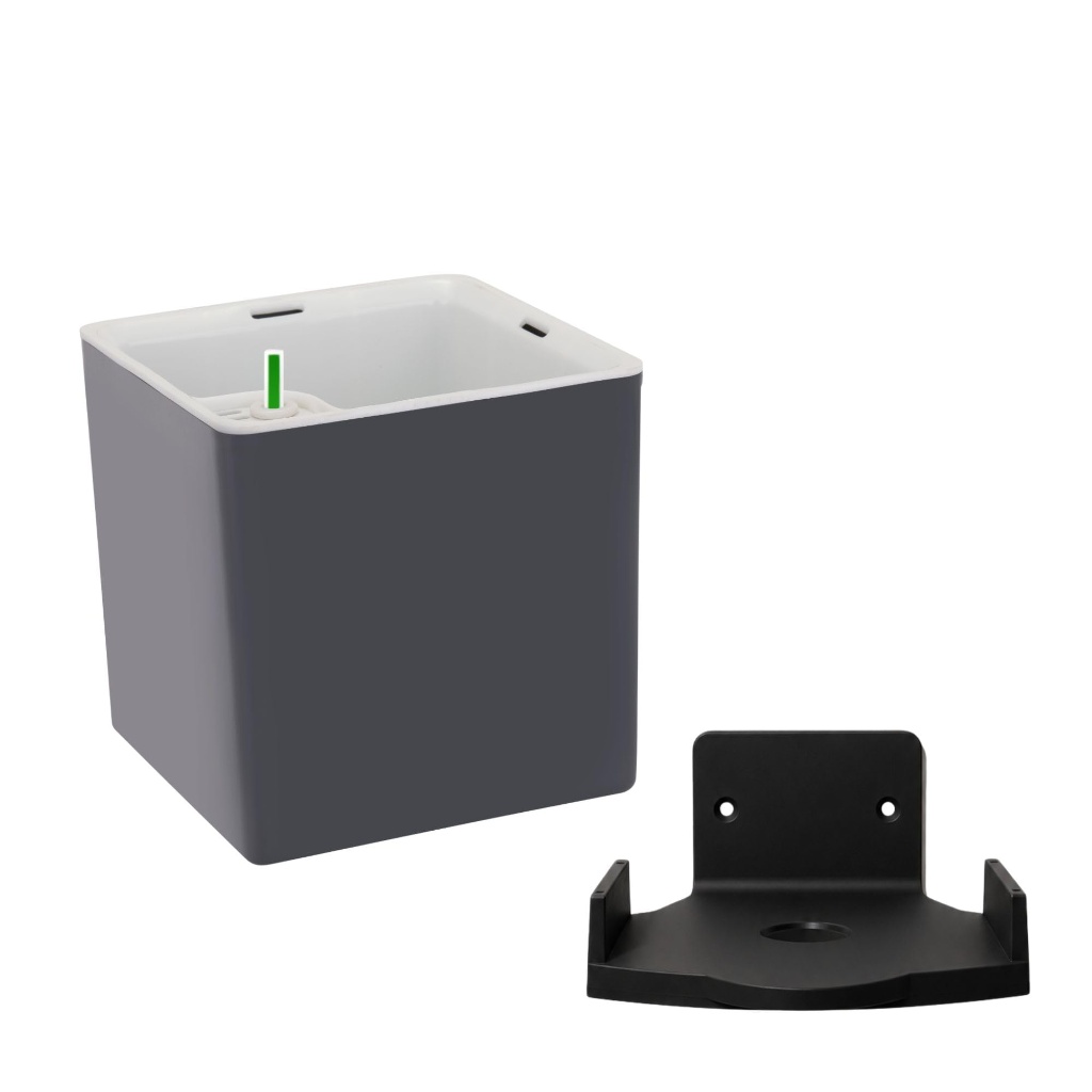 GARDENCIA Columbus 6-Inch Self-Watering Pot with Wall Stand