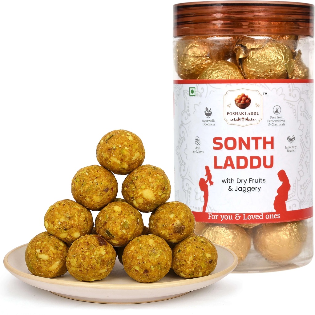 Device of Poshak Laddu Postpartum Dry Fruit