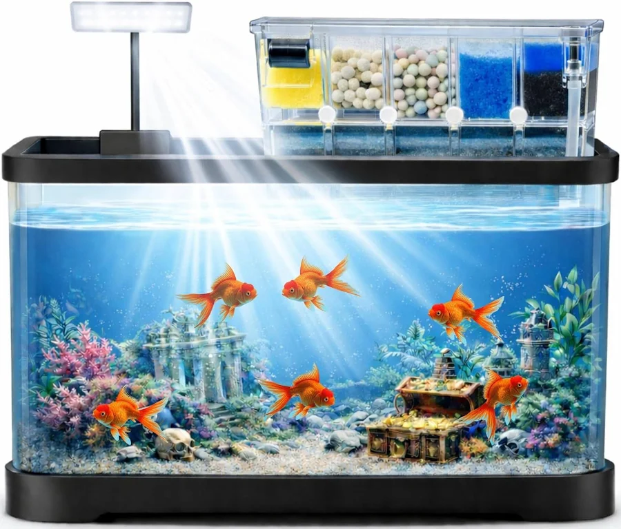 12L Unbreakable Curved Aquarium Tank