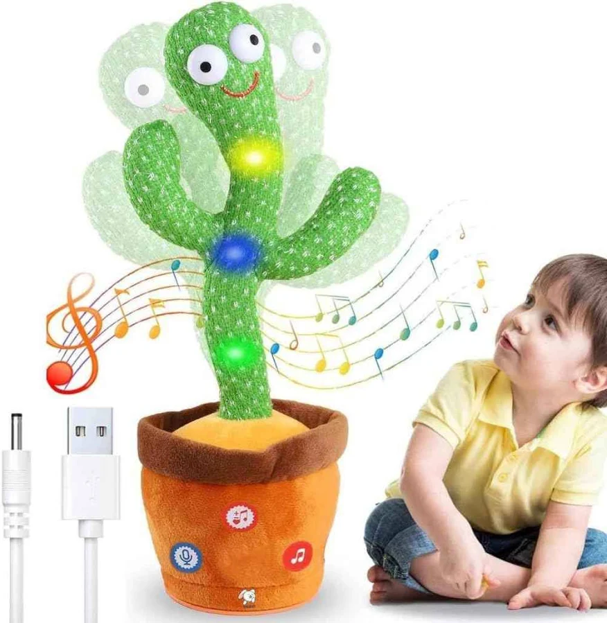 Storio Rechargeable Dancing Cactus Baby Toy