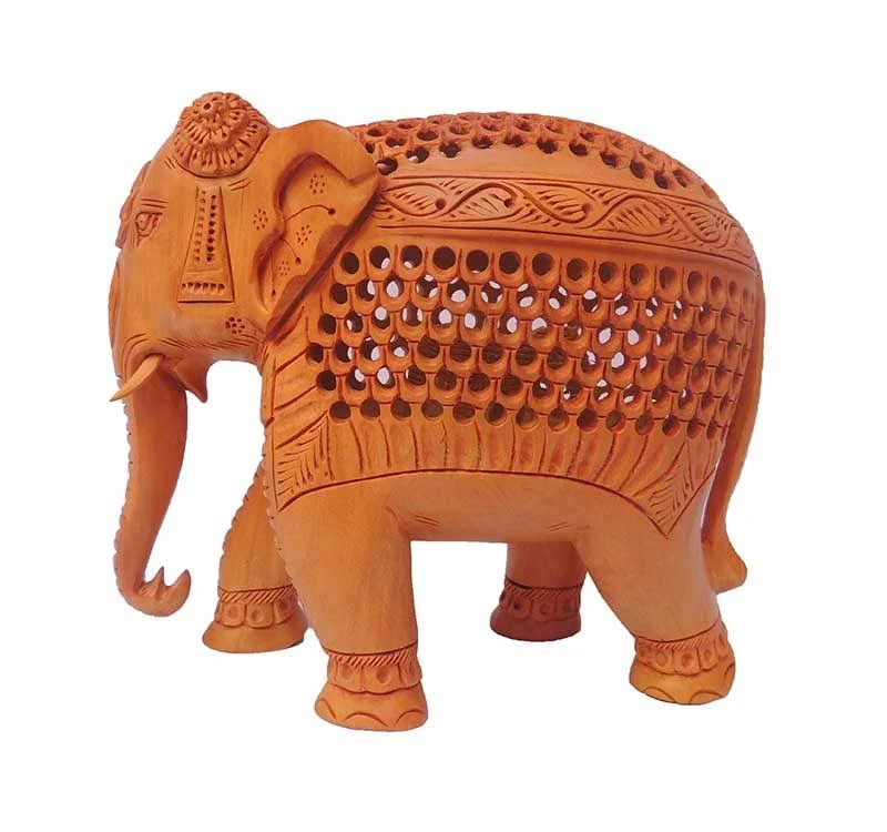 Stunning Handmade Wooden Elephant Decor for Home