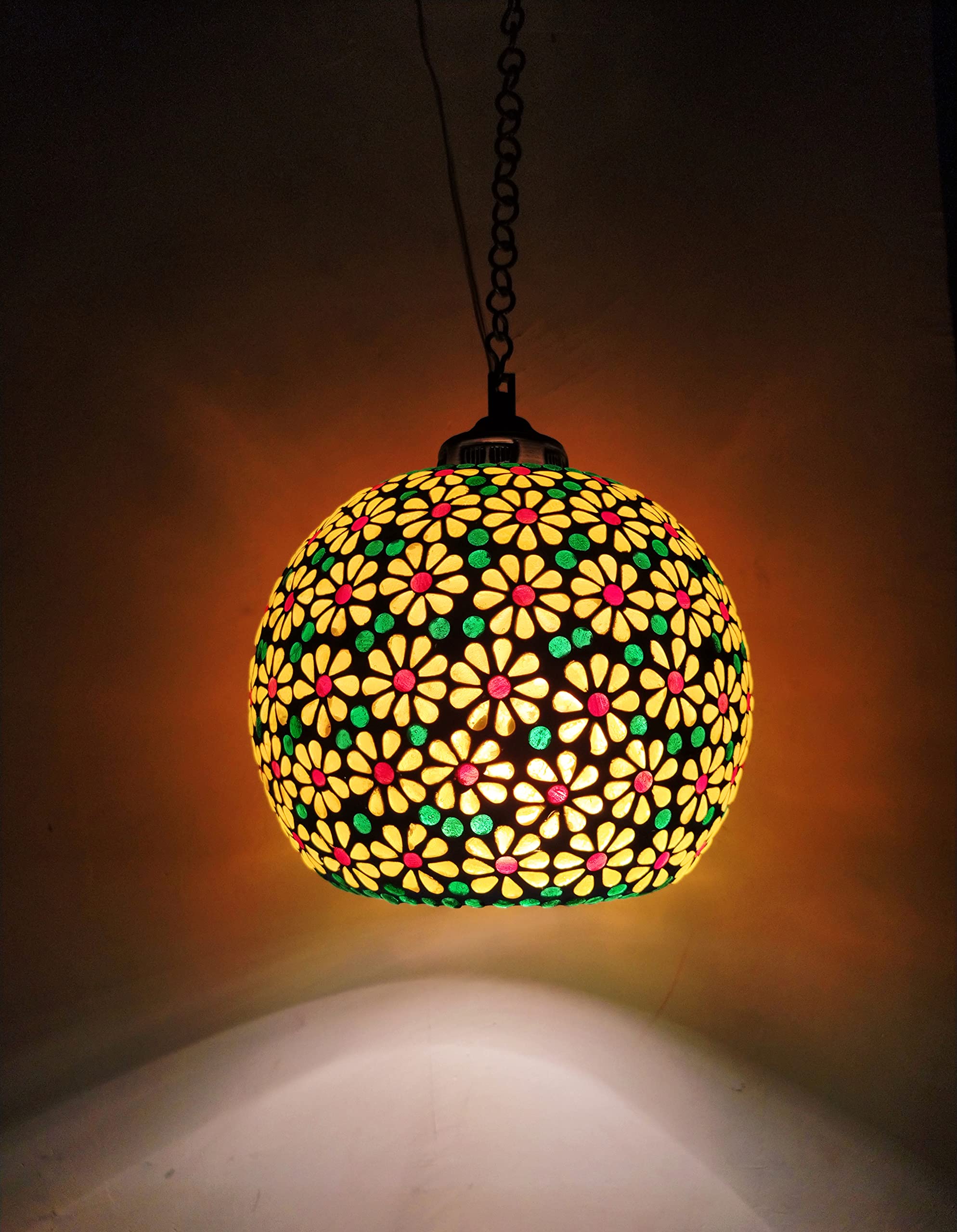 Rishabh Home Decoration Glass Blue Mosaic round