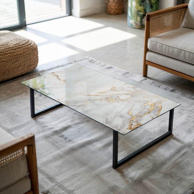 Marble Glass Table Top
