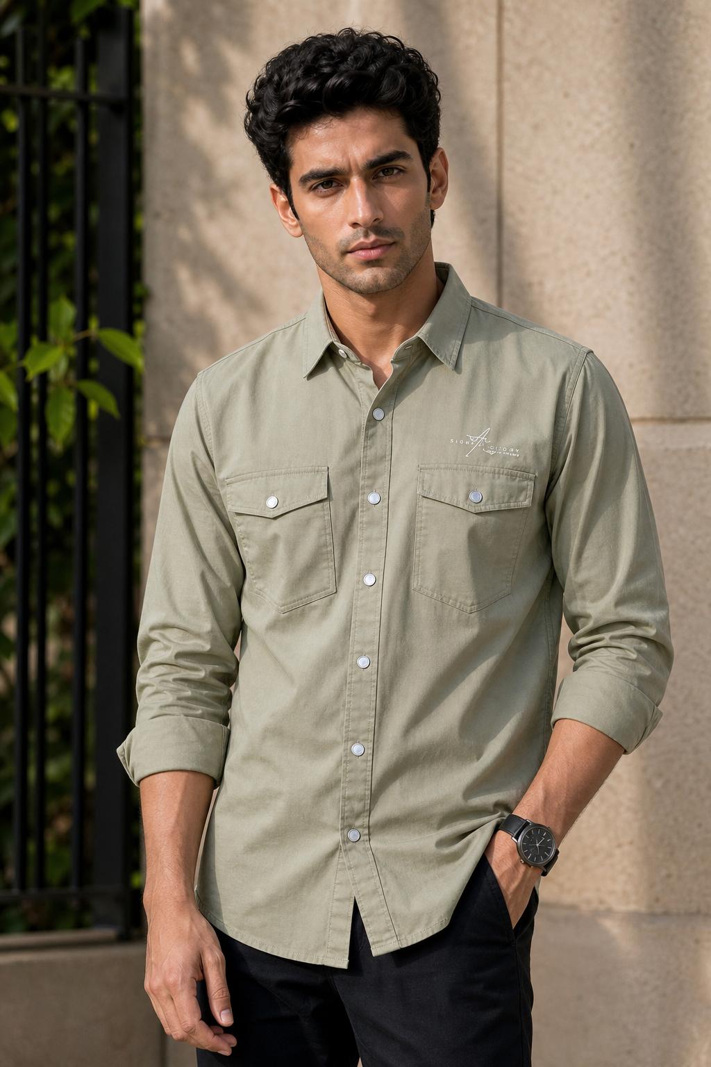 Men’s Cotton Casual Shirt