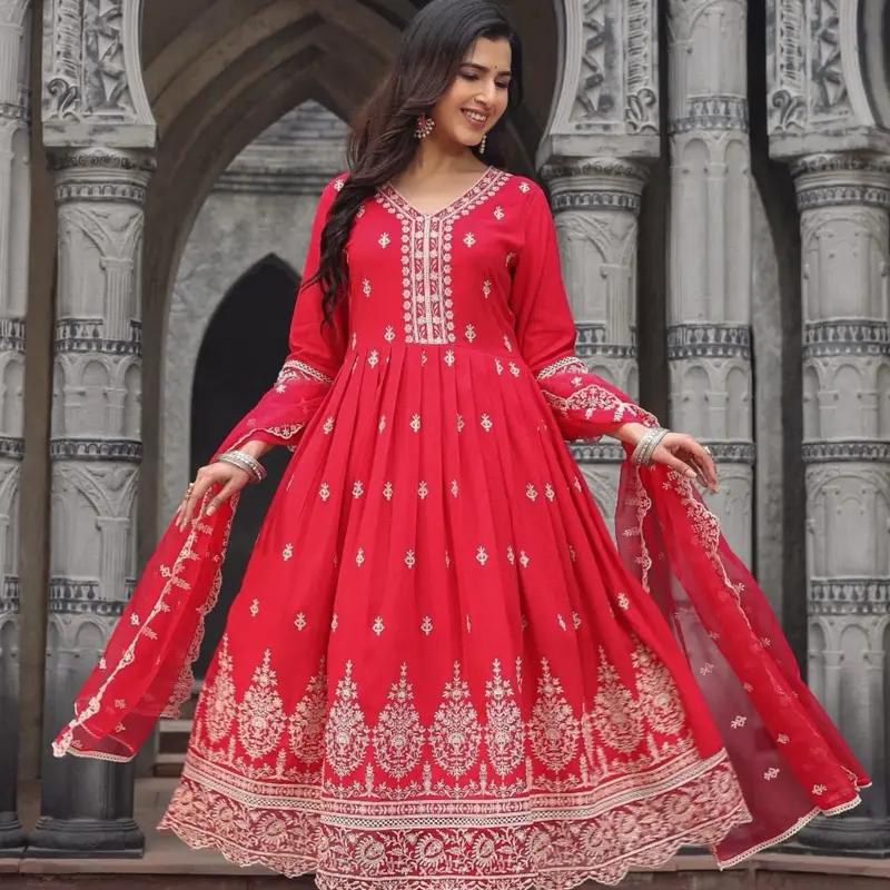 Women’s Embroidered Anarkali Dress