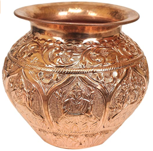 Copper Ashtalakshmi Kalash
