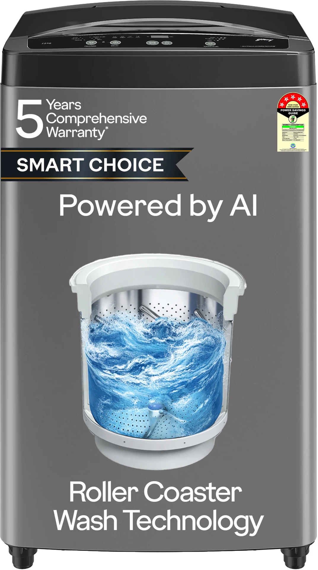 Godrej 7 kg Zero Pressure Technology