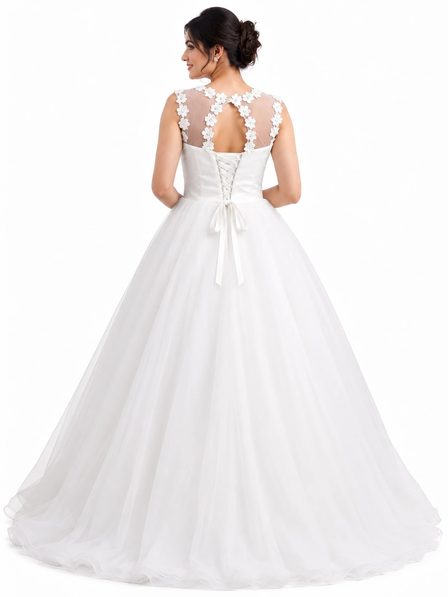 Anarkali Gown (White)