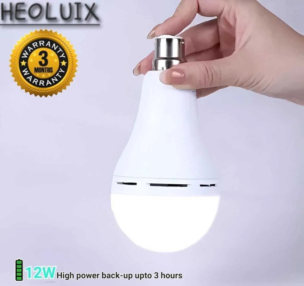 heoluix rechargeable inverter 12 watt battery backup 4 hrs