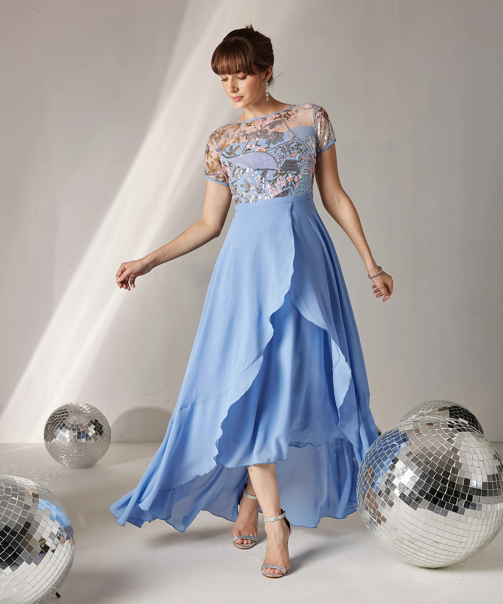 Blue Midi/Calf Length Dress
