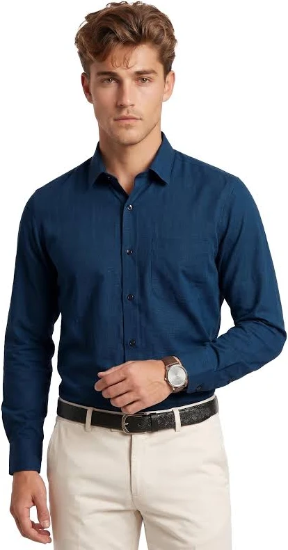 Peter England Men Regular Fit Formal Shirt