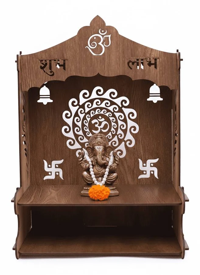 SHIV FURNITURE Royal Walnut Finish Wooden
