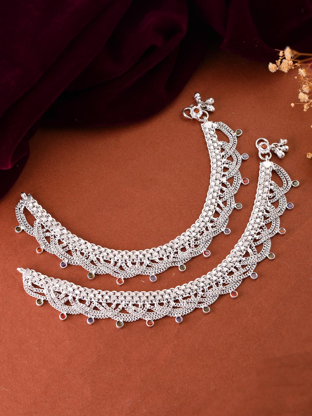 Silver Anklet (Payal)