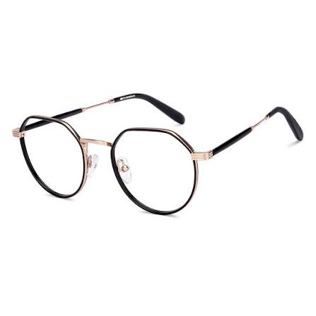 Black Gold Full Rim Round OWNDAYS Stainless Steel OD E50073-C2 Eyeglasses