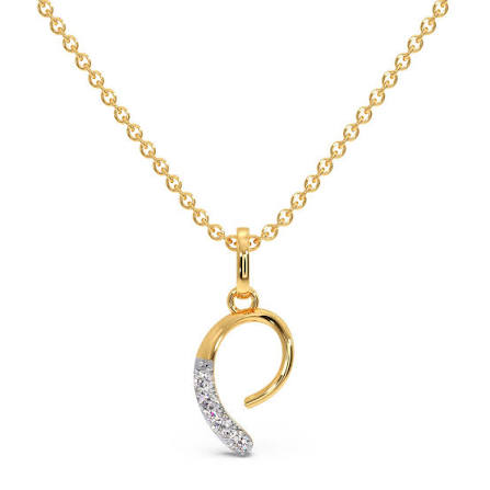 Diamond Pendants,in Yellow Gold 14K
