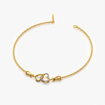 Twin Heart Bracelet with Pavé Sparkle and Tulip Charms